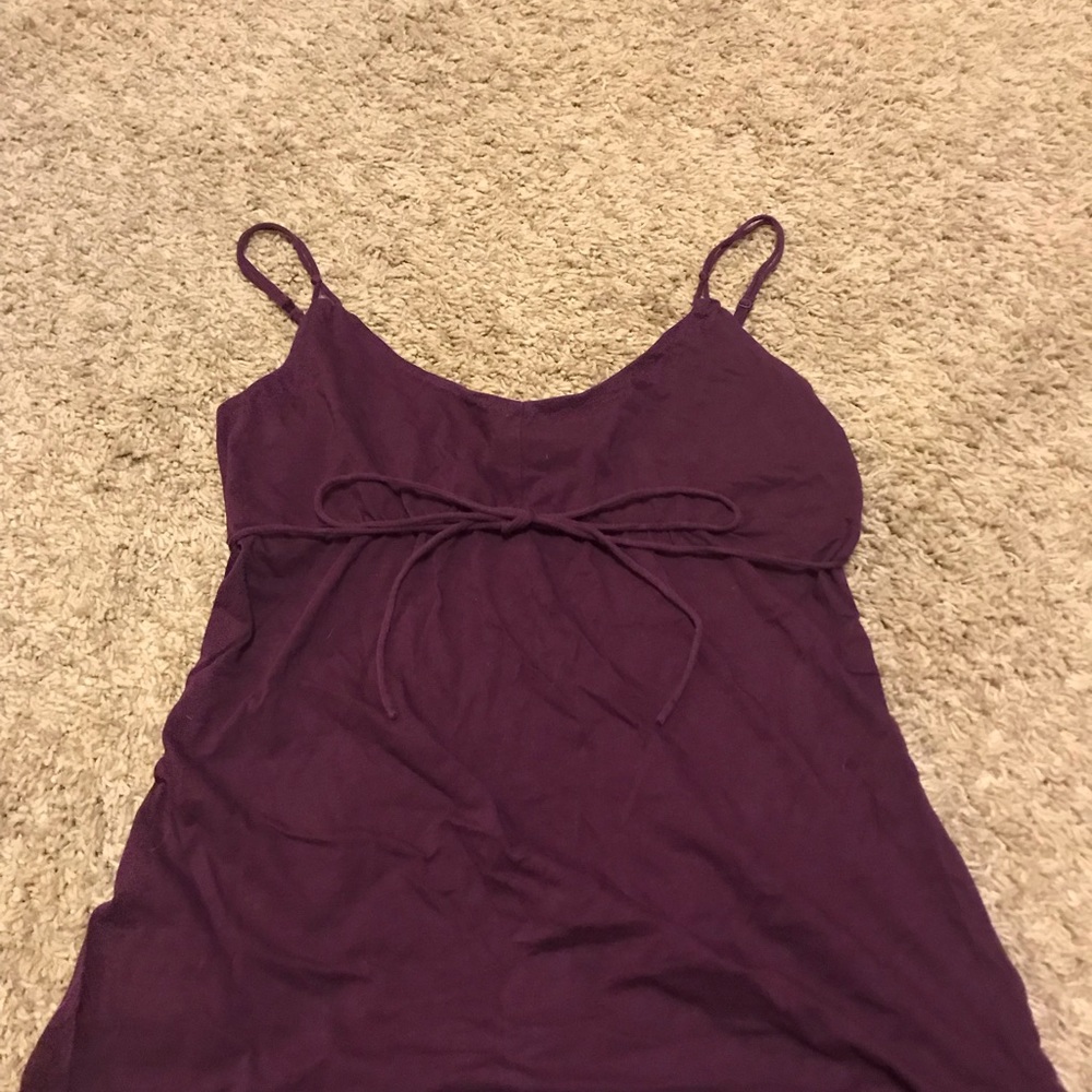 Purple, flowy, strappy tank